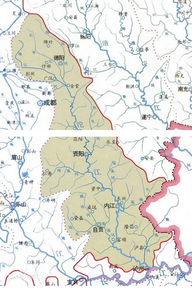 四川省涪江流域图图片